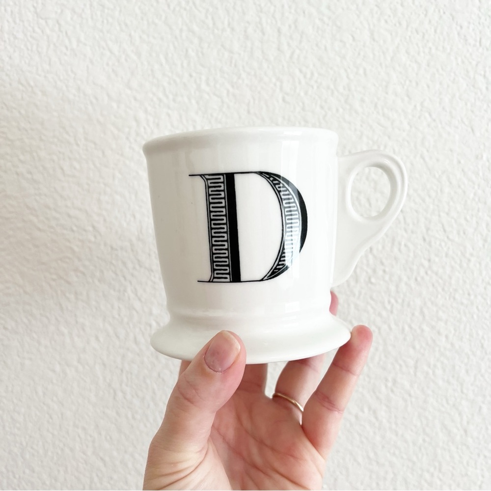 Anthropologie Monogram Initial Mug “D”